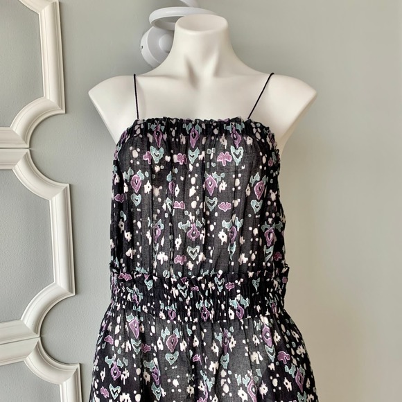 Etoile Isabel Marant Timea Floral-Print Strapless Jumpsuit Size 10 - Picture 4 of 12